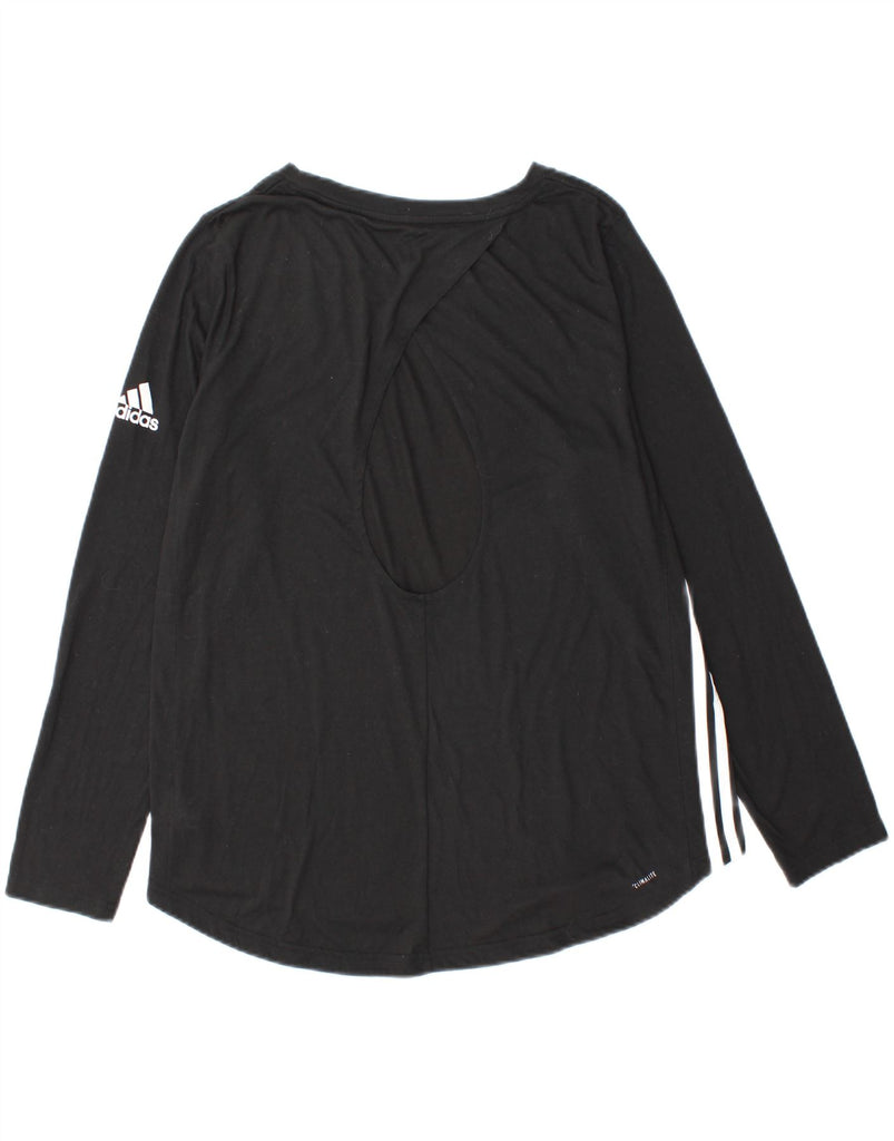 ADIDAS Womens Climalite Top Long Sleeve UK 20/22 XL Black Polyester Vintage Adidas and Second-Hand Adidas from Messina Hembry 
