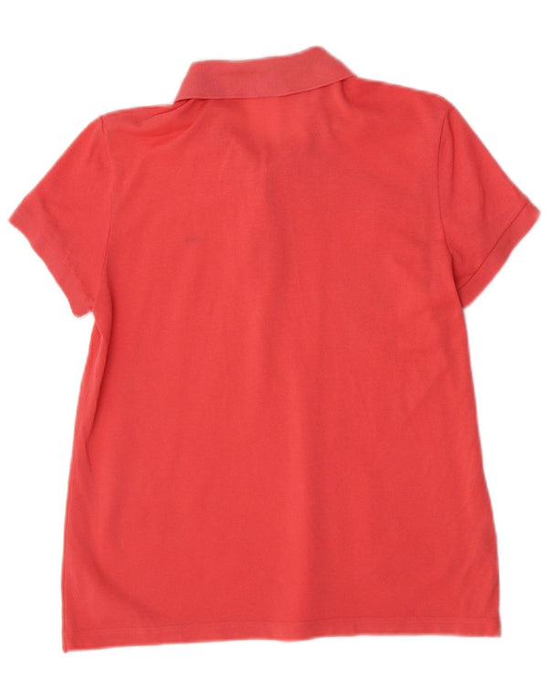 Lacoste Womens Regular Polo Shirt Size 42 Large Pink Cotton