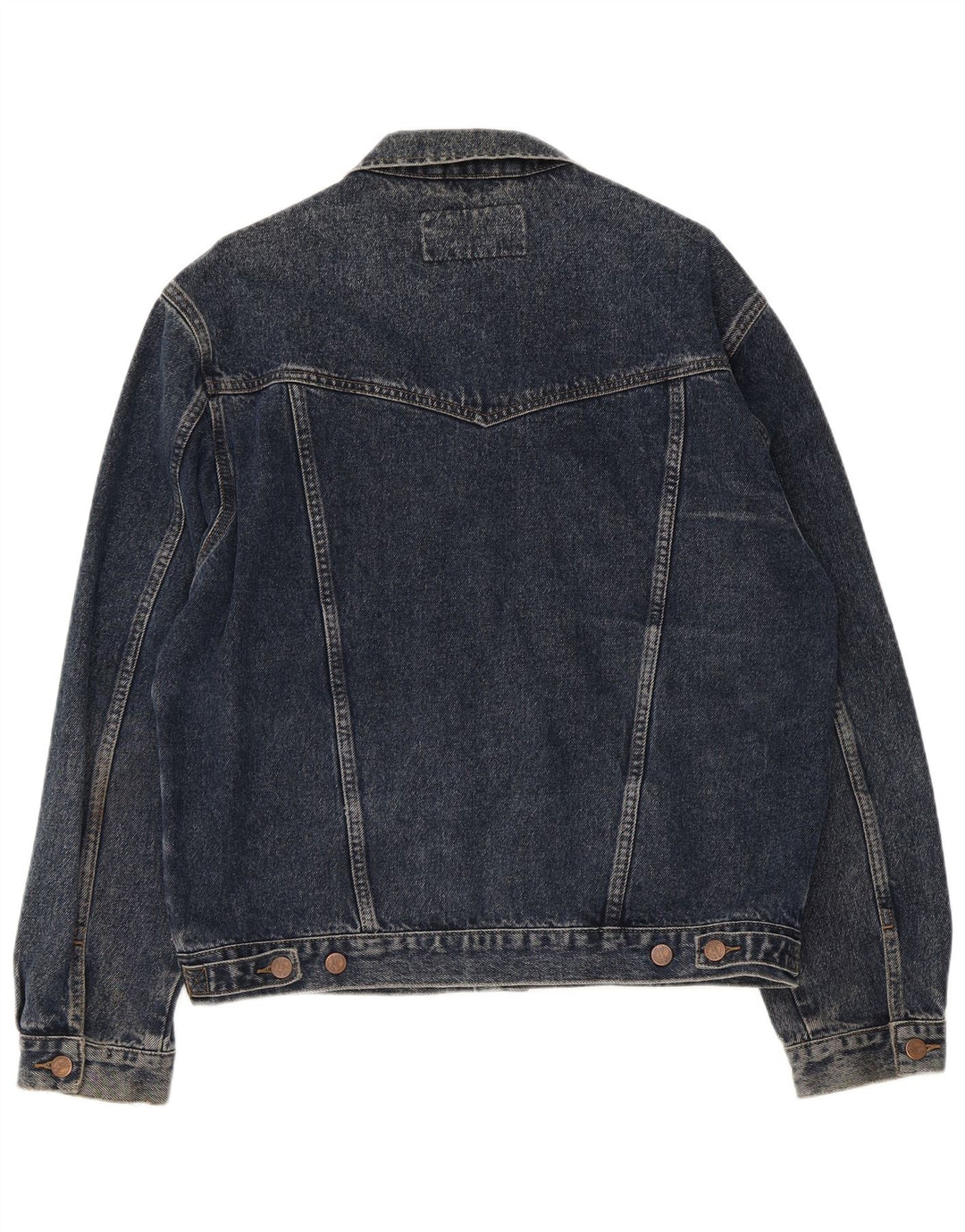 Wrangler Mens Denim Jacket UK 40 Large Navy Blue Cotton
