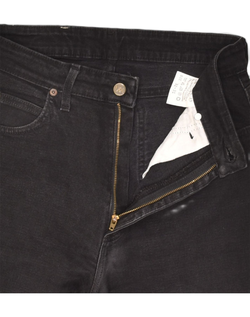 LEE Mens Straight Jeans W32 L31 Black Cotton | Vintage Lee | Thrift | Second-Hand Lee | Used Clothing | Messina Hembry 