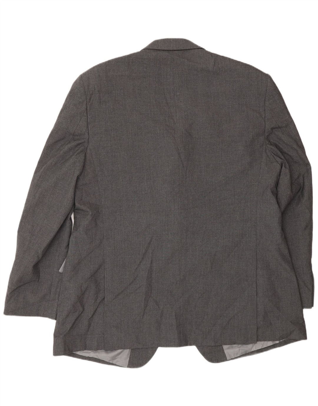 Marks & Spencer Mens 2 Button Blazer Jacket UK 48 2XL Grey Polyester