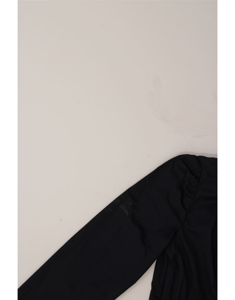 JAEGER Womens Utility Jacket UK 10 Small  Navy Blue Cotton Vintage Jaeger and Second-Hand Jaeger from Messina Hembry 
