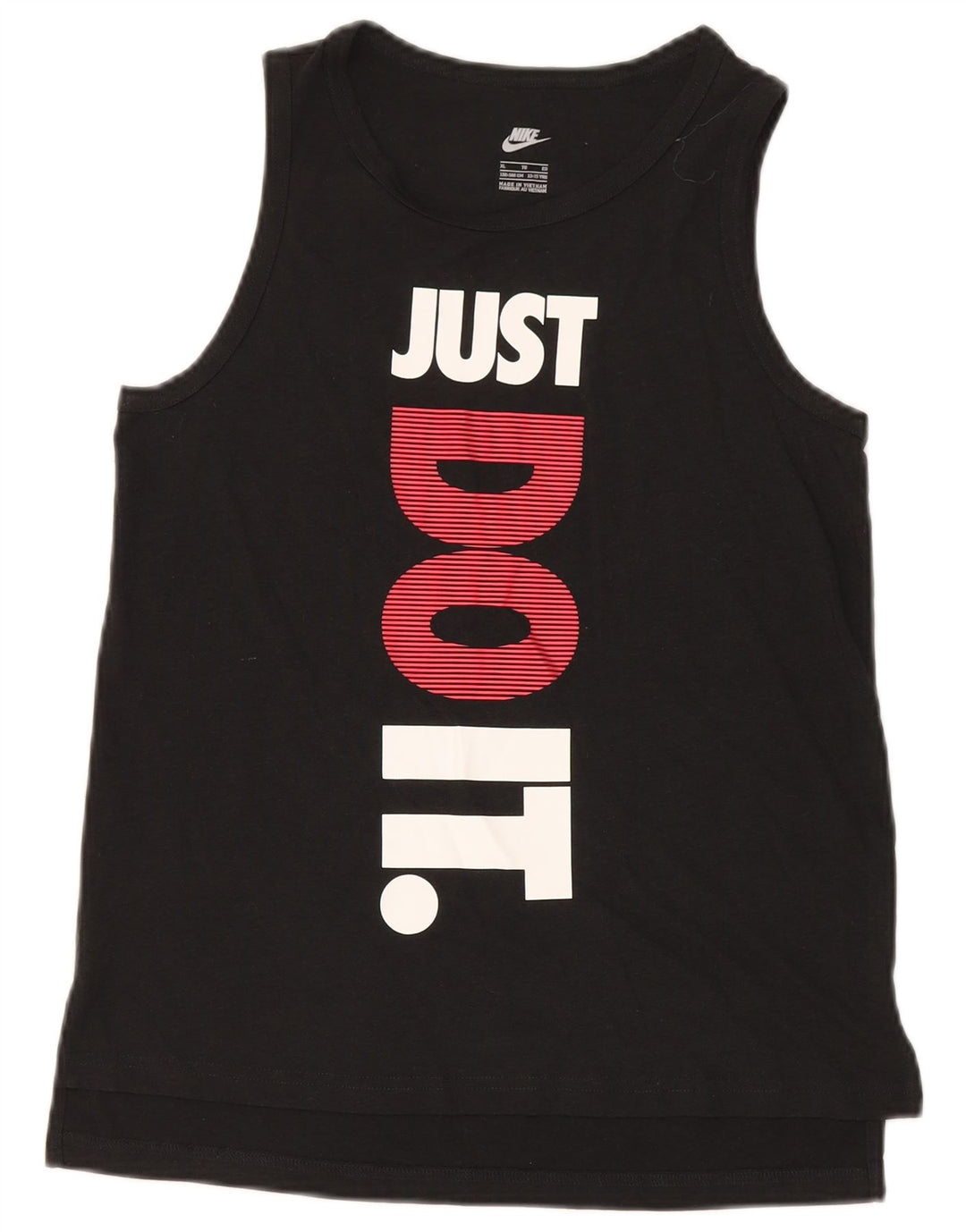 Nike Boys Graphic Vest Top 13-14 Years XL Black Polyester