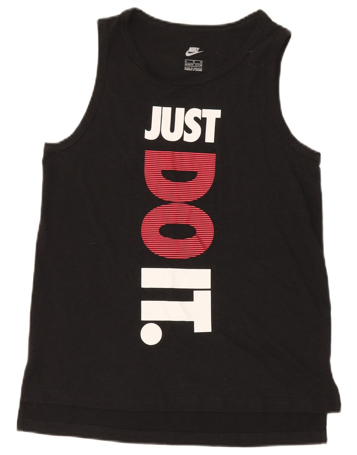 Nike Boys Graphic Vest Top 13-14 Years XL Black Polyester