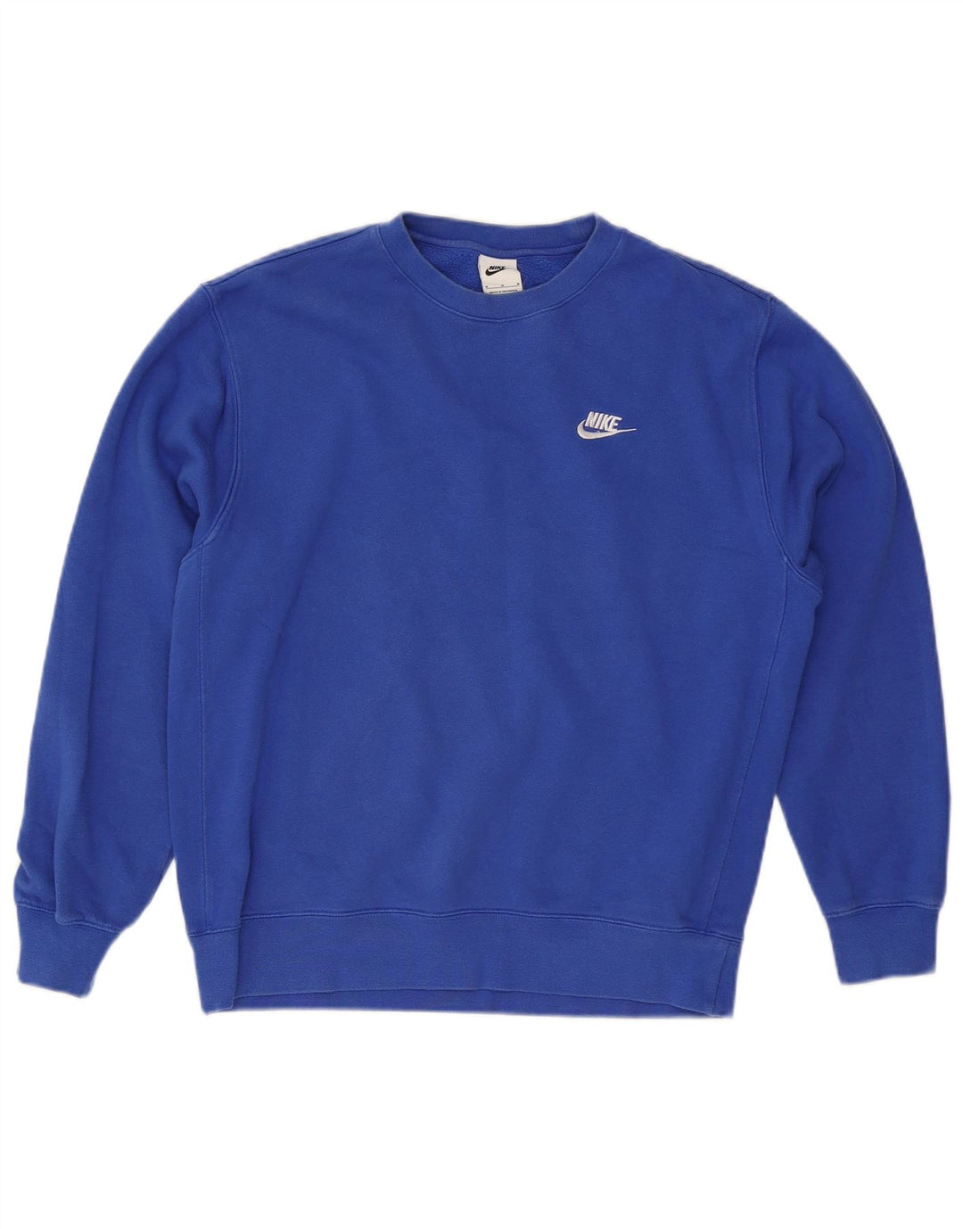 NIKE Mens Sweatshirt Jumper Medium Blue Cotton