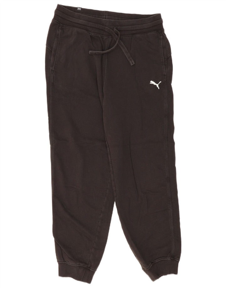 Puma Mens Tracksuit Trousers Joggers Medium Black Cotton