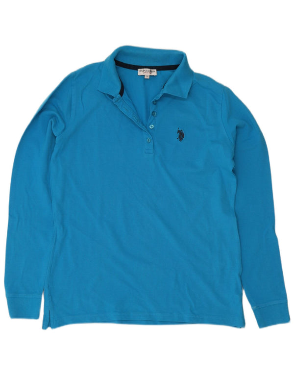 U.S. Polo Assn. Womens Long Sleeve Shirt UK 10 Small Blue