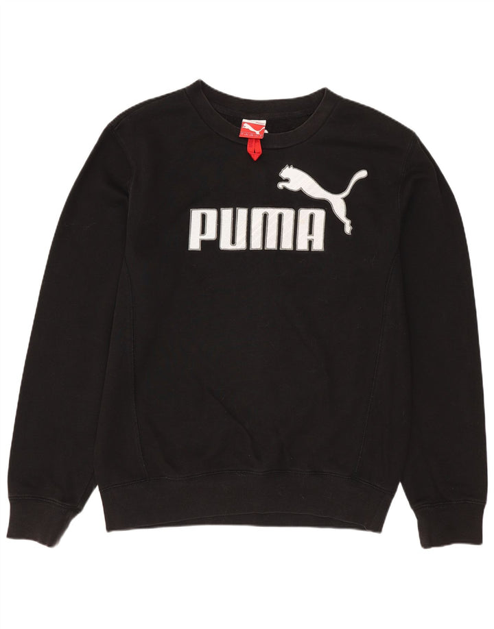 PUMA Mens Graphic Sweatshirt Jumper Small Black