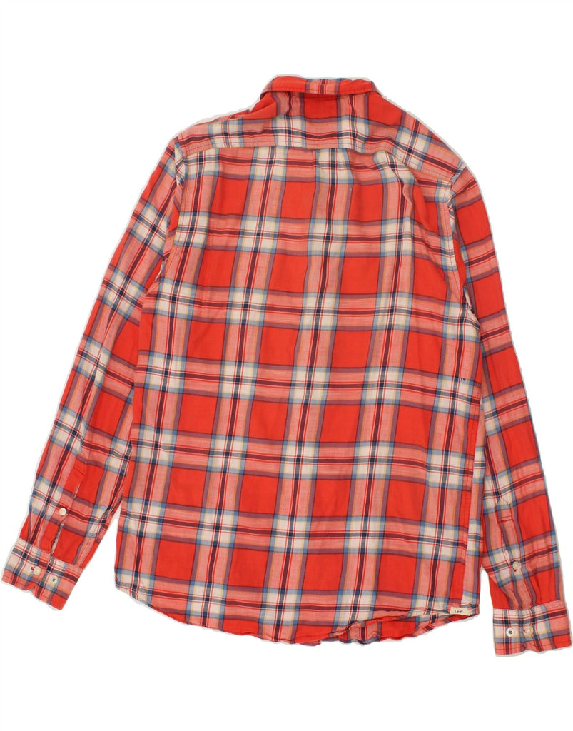 LEE Mens Shirt Large Red Check Cotton | Vintage Lee | Thrift | Second-Hand Lee | Used Clothing | Messina Hembry 