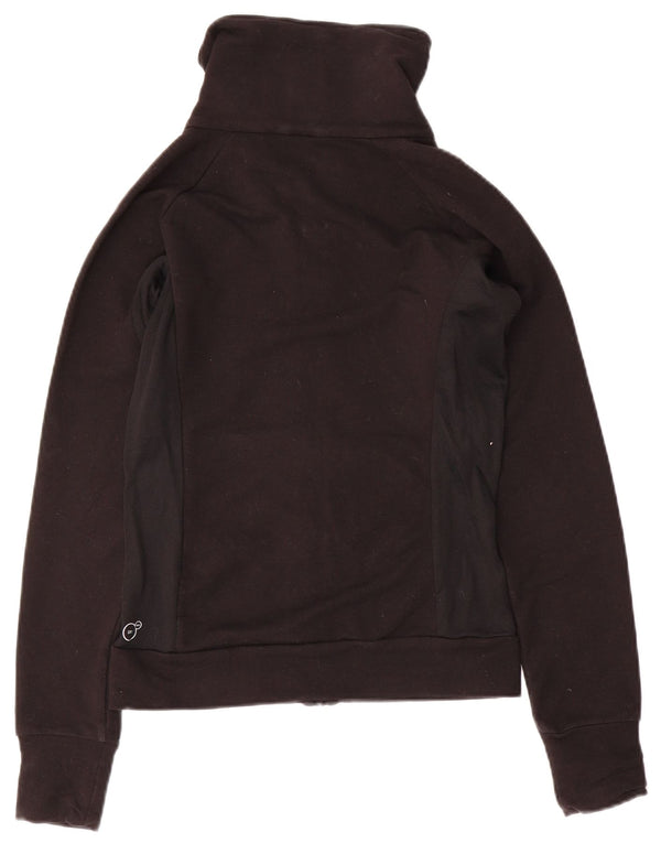 PUMA Womens Tracksuit Top Jacket UK 8 Small  Black Cotton