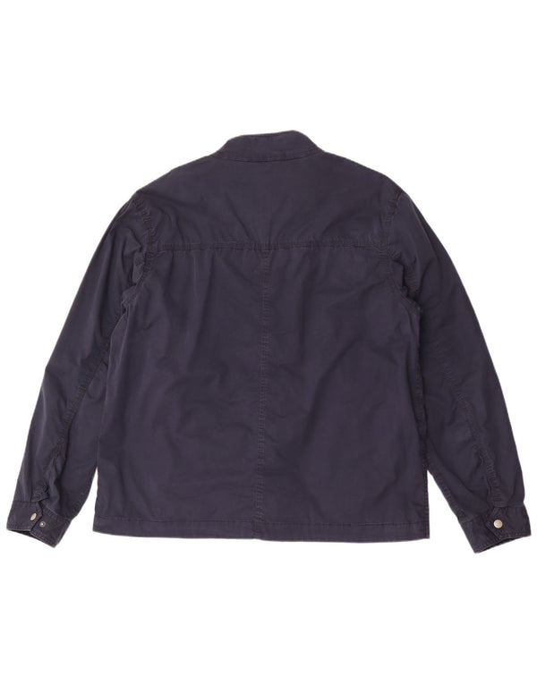 Superdry Mens Bomber Jacket UK 42 XL Navy Blue Cotton