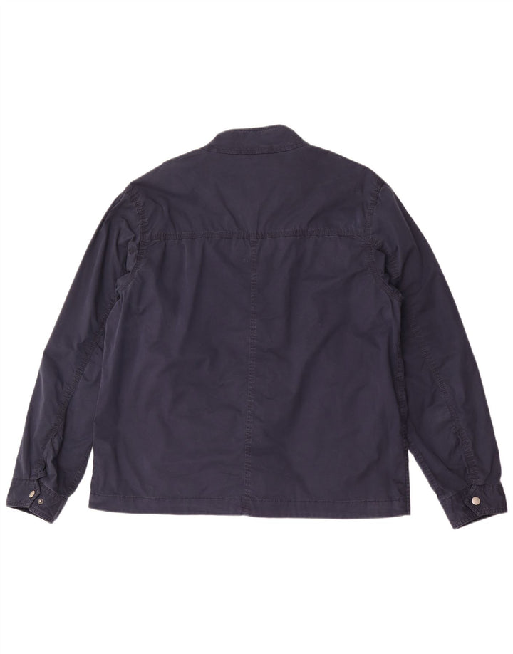 Superdry Mens Bomber Jacket UK 42 XL Navy Blue Cotton