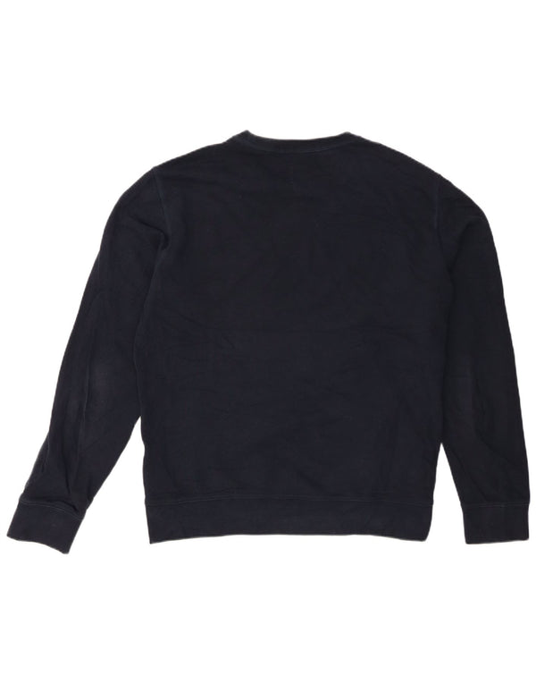 Marks & Spencer Mens Sweatshirt Jumper Large Navy Blue Cotton