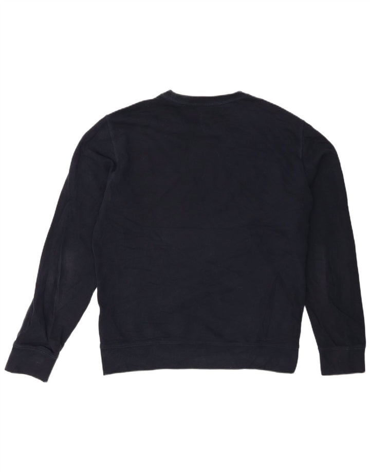 Marks & Spencer Mens Sweatshirt Jumper Large Navy Blue Cotton