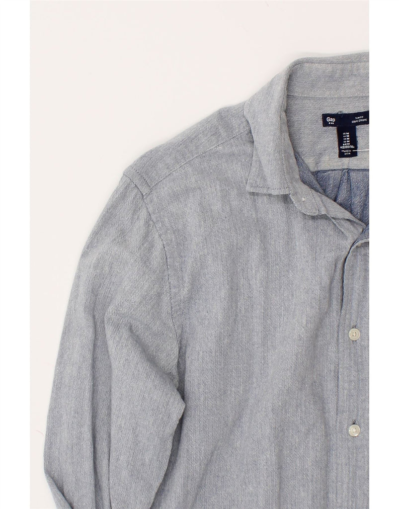 GAP Mens Slim Fit Shirt Medium Grey Cotton | Vintage Gap | Thrift | Second-Hand Gap | Used Clothing | Messina Hembry 