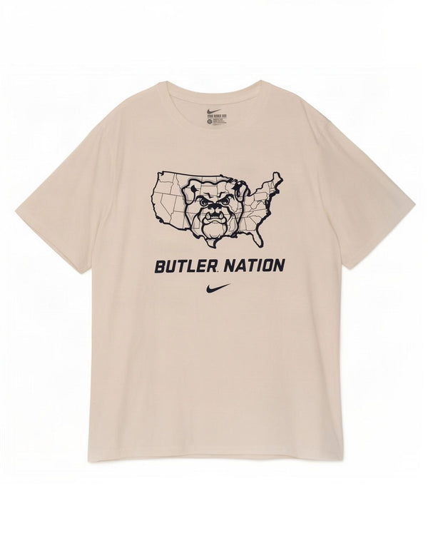Nike Mens Butler Nation Graphic T-Shirt Top XL White