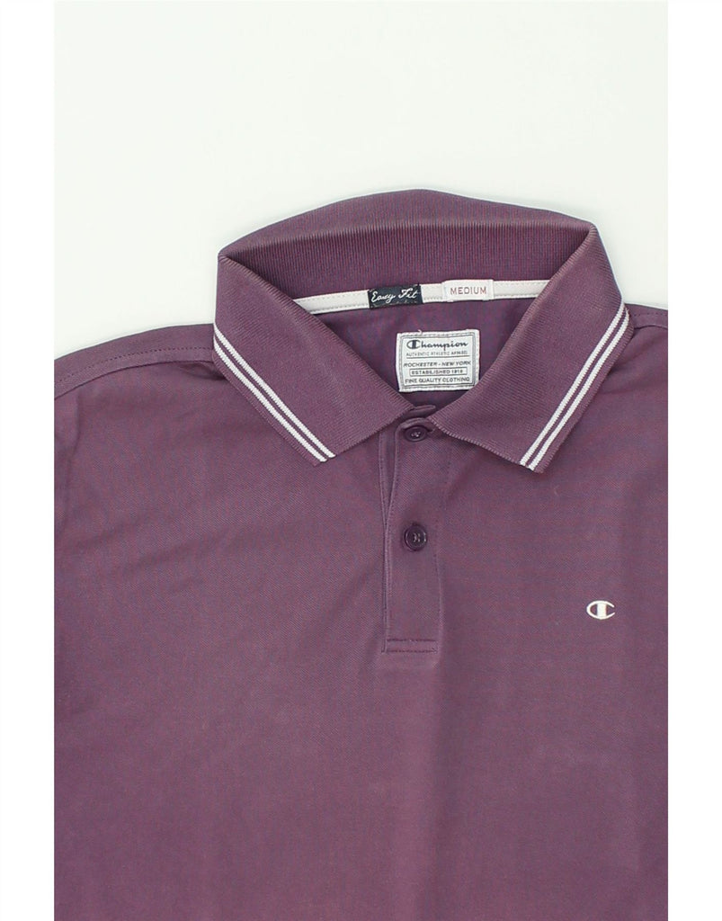 CHAMPION Mens Easy Fit Polo Shirt Medium Purple Cotton | Vintage Champion | Thrift | Second-Hand Champion | Used Clothing | Messina Hembry 