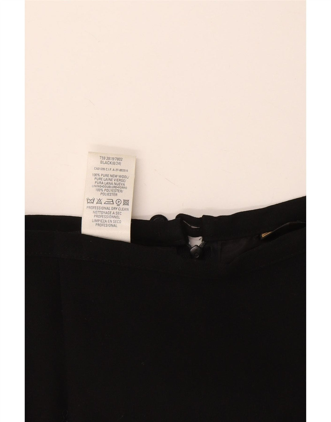 Marks & Spencer Womens St. Michael Pencil Skirt UK 8 Small W26 Black