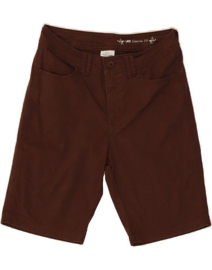 LEE Womens Classic Fit Denim Shorts US 10 Large W32 Brown Cotton Vintage Lee and Second-Hand Lee from Messina Hembry 