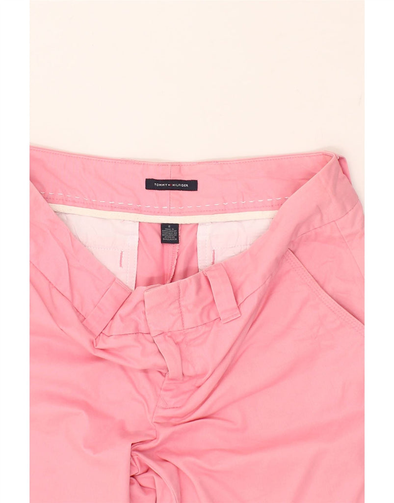 TOMMY HILFIGER Womens Chino Shorts US 8 Medium W32 Pink Cotton | Vintage Tommy Hilfiger | Thrift | Second-Hand Tommy Hilfiger | Used Clothing | Messina Hembry 