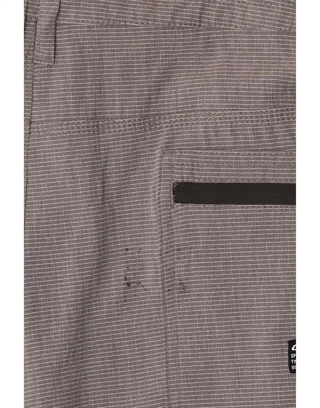 O'Neill Mens Cargo Shorts  W38 XL Grey Striped Polyester