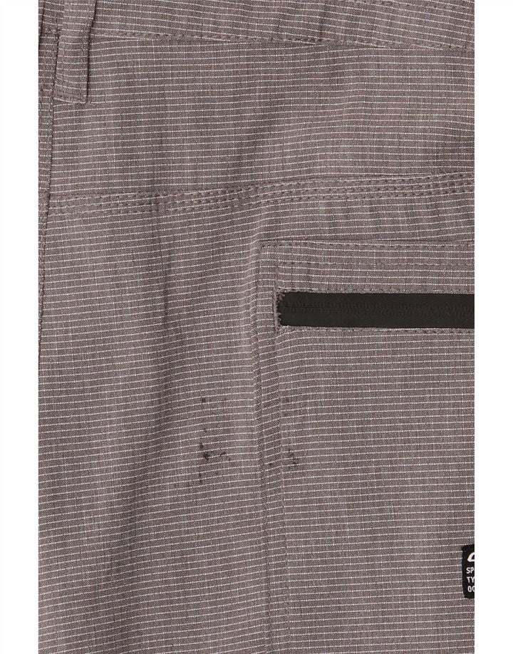 O'Neill Mens Cargo Shorts  W38 XL Grey Striped Polyester