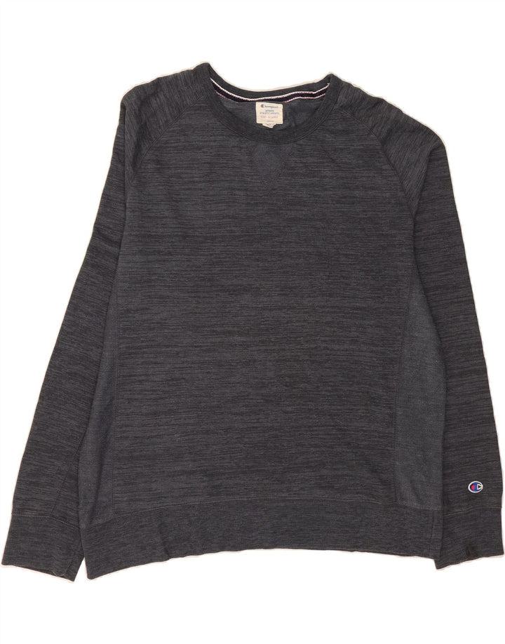 CHAMPION Mens Sweatshirt Jumper XL Grey Flecked Cotton Vintage Champion and Second-Hand Champion from Messina Hembry 