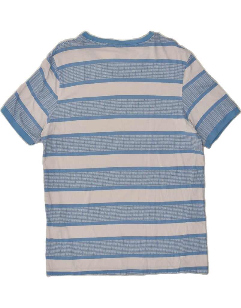 JACK & JONES Mens T-Shirt Top Large Blue Striped Cotton | Vintage Jack & Jones | Thrift | Second-Hand Jack & Jones | Used Clothing | Messina Hembry 