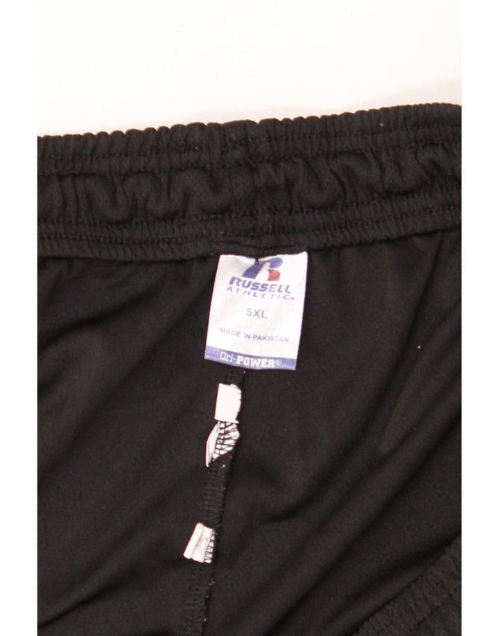 RUSSELL ATHLETIC Mens Dri-Power Tracksuit Trousers 5XL  Black