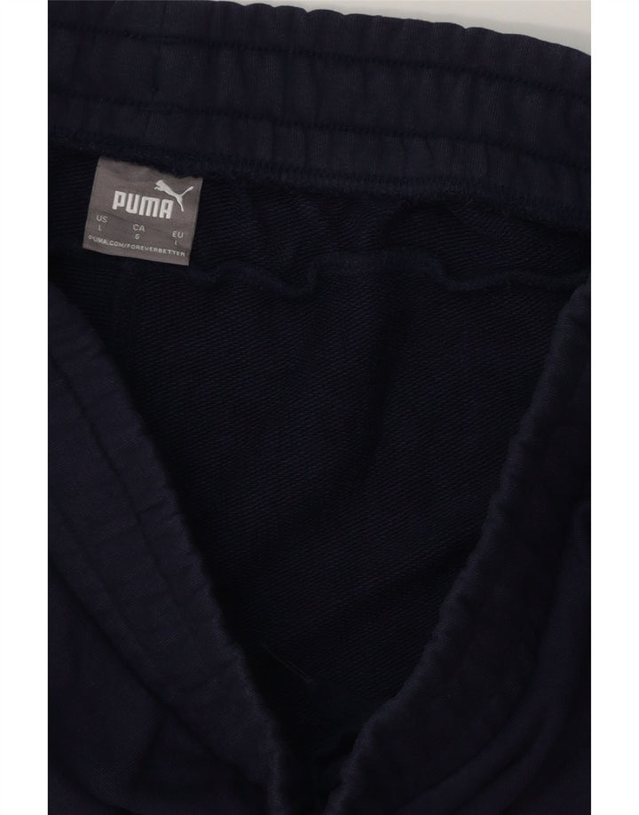PUMA Mens Graphic Sport Shorts Large  Navy Blue