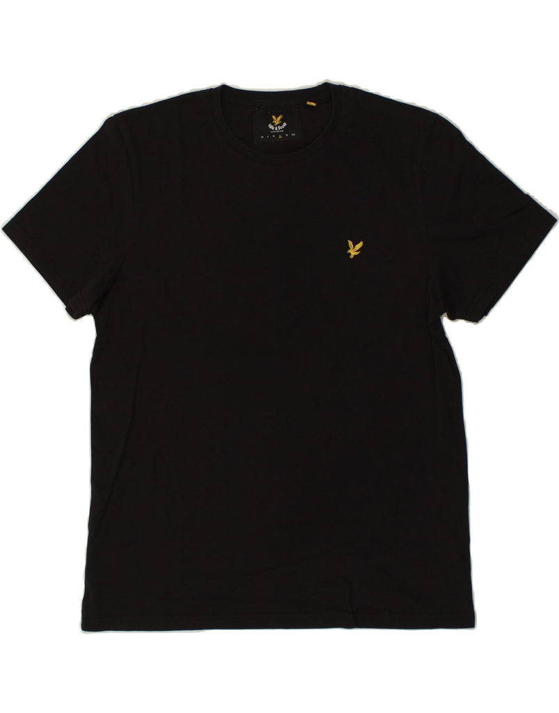 LYLE & SCOTT Mens T-Shirt Top Large Black Cotton Vintage Lyle & Scott and Second-Hand Lyle & Scott from Messina Hembry 