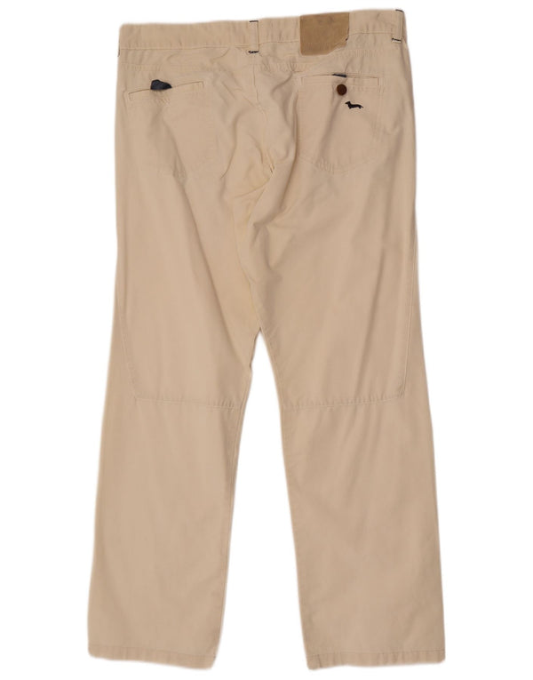 Harmont & Blaine Mens Straight Casual Trousers IT 54 2XL W36 L30 White