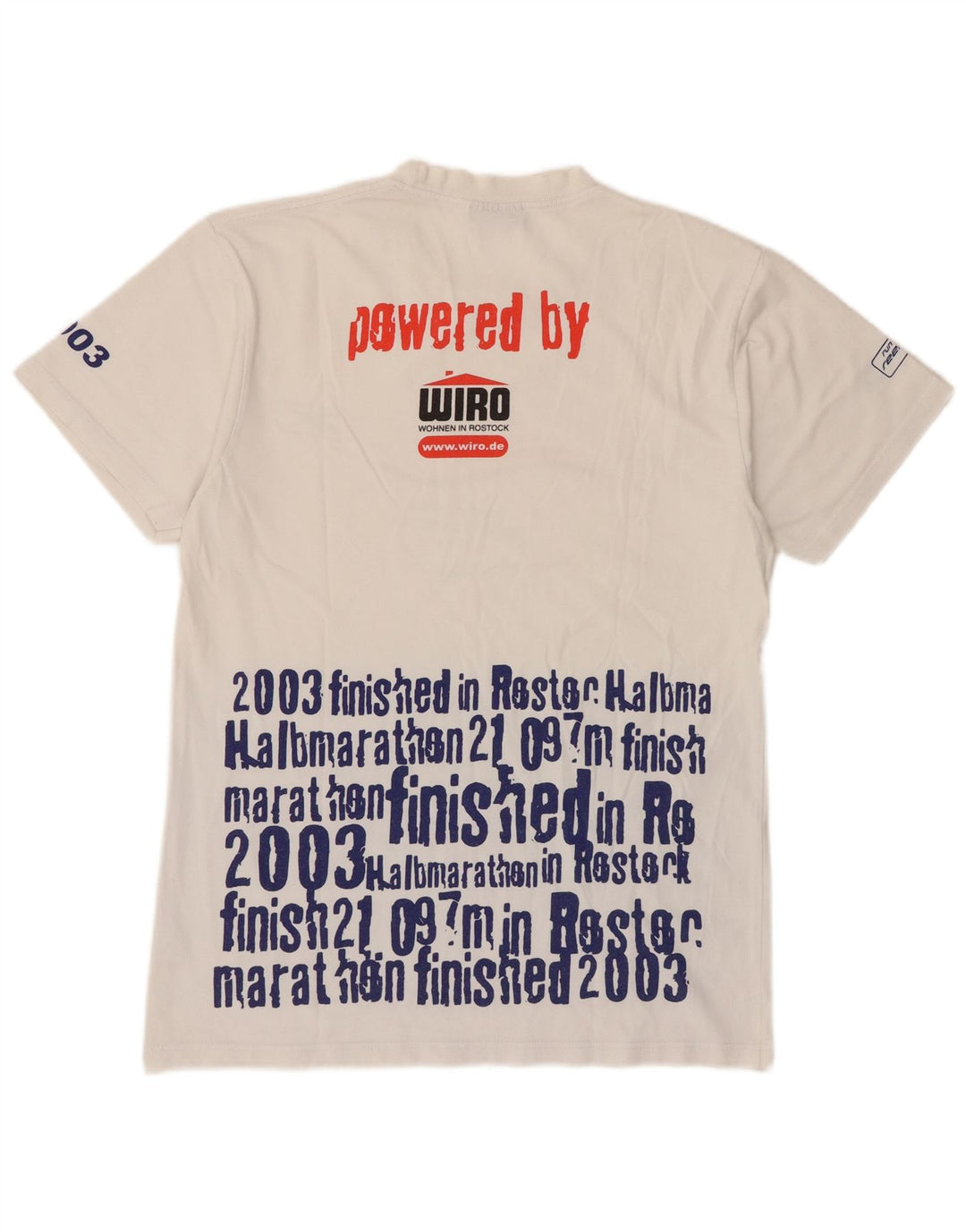 Reebok Mens Graphic T-Shirt Top Medium White Cotton
