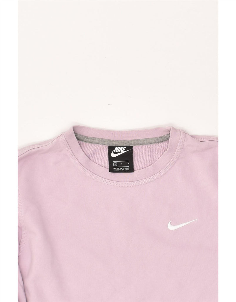 NIKE Womens Sweatshirt Jumper UK 14 Medium Pink Cotton Vintage Nike and Second-Hand Nike from Messina Hembry 