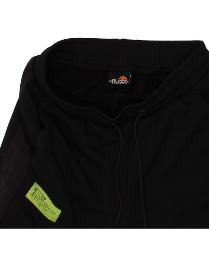 ELLESSE Mens Graphic Tracksuit Trousers Joggers XS  Black Vintage Ellesse and Second-Hand Ellesse from Messina Hembry 