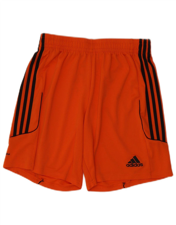 ADIDAS Mens Climalite Sport Shorts Large  Orange Polyester