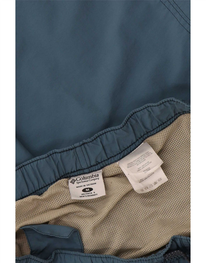 Columbia Mens Cargo Shorts Medium W36 Blue Nylon