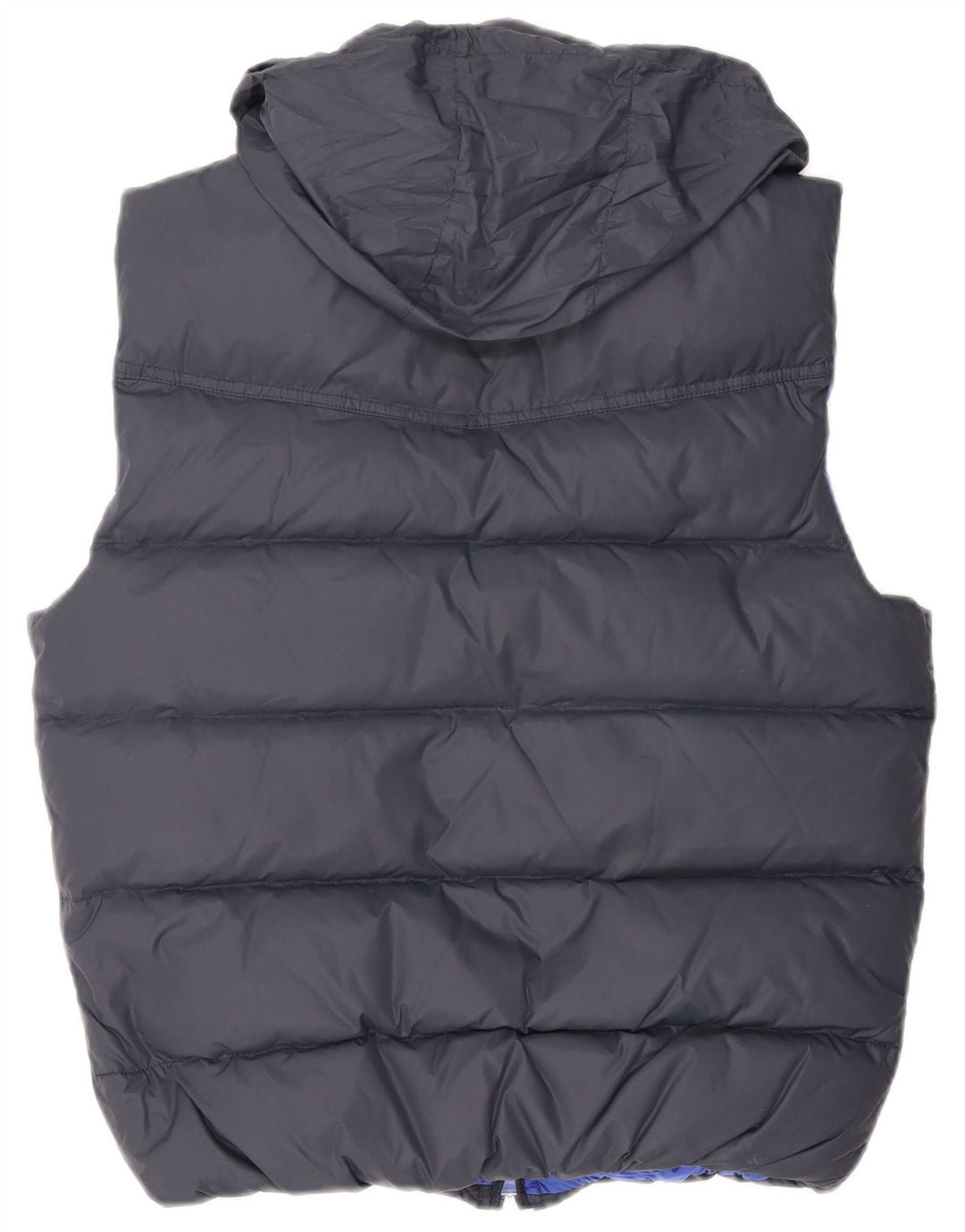 SUN68 Womens Hooded Padded Gilet UK 16 Large Grey Polyamide