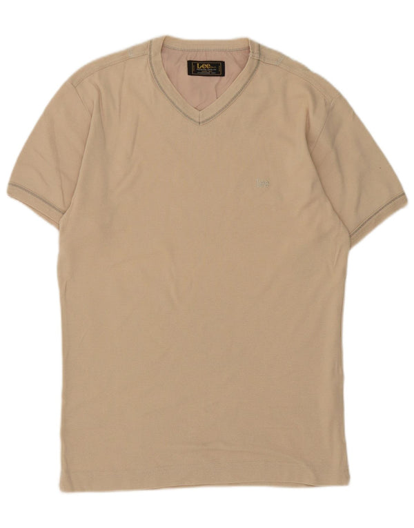 Lee Mens T-Shirt Top XL Beige