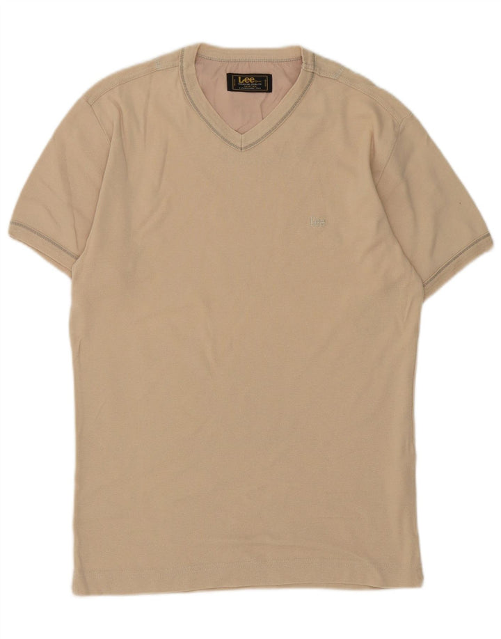 Lee Mens T-Shirt Top XL Beige