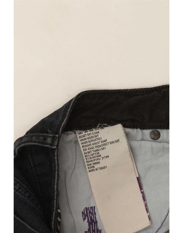 Fat Face Womens Bootcut Jeans UK 10 Small W30 L32 Navy Blue Cotton