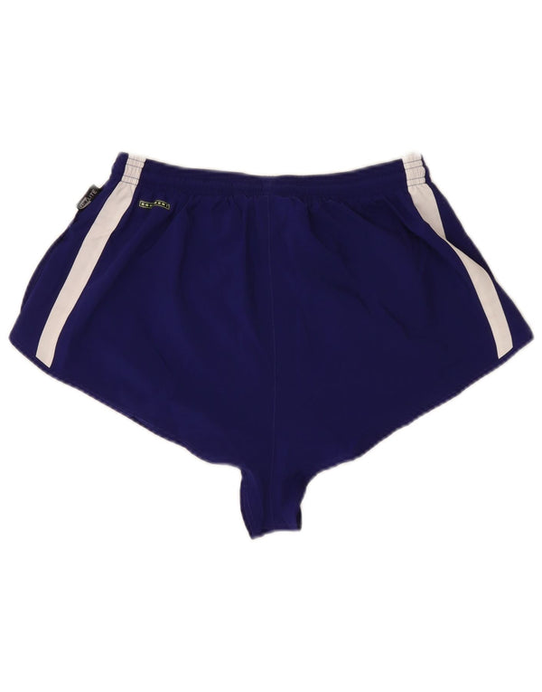 Adidas Womens Climalite Sport Shorts UK 12 Medium Purple Colourblock