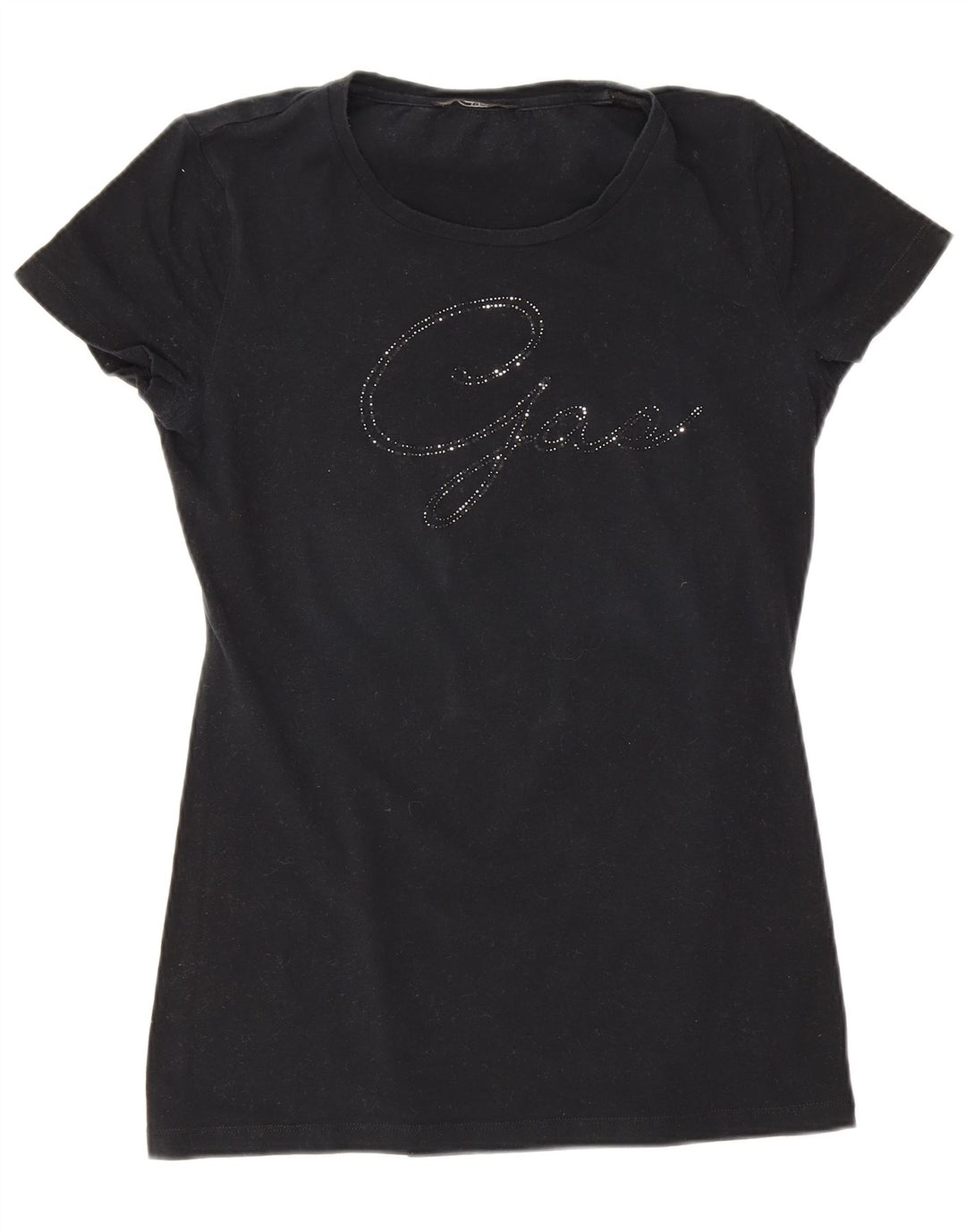 Gas Womens Graphic T-Shirt Top UK 8 Small Black