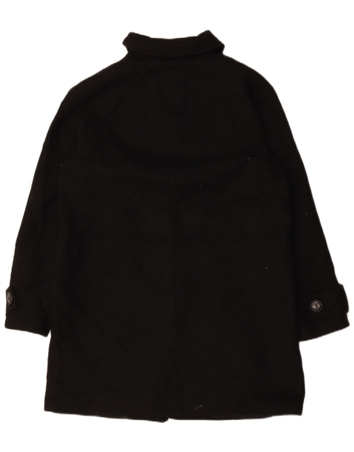 Marks & Spencer Womens Overcoat UK 14 Large Black Polyester