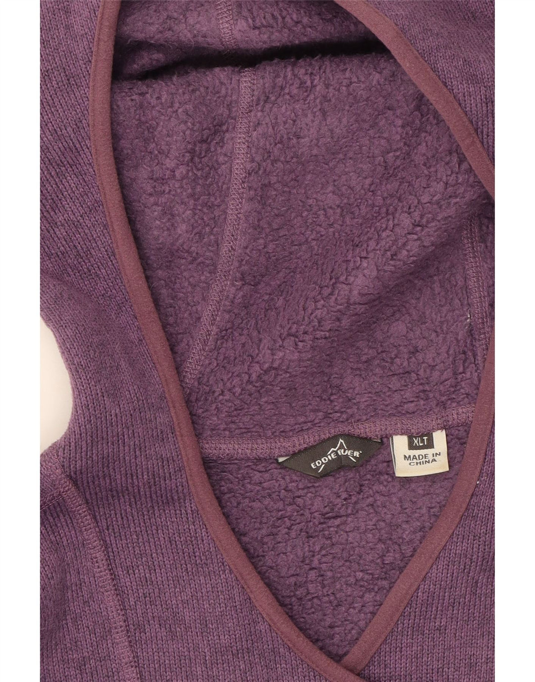 EDDIE BAUER Womens Oversized Hoodie Jumper UK 18 XL Purple Polyester Vintage Eddie Bauer and Second-Hand Eddie Bauer from Messina Hembry 