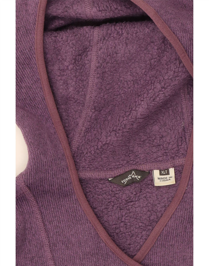 EDDIE BAUER Womens Oversized Hoodie Jumper UK 18 XL Purple Polyester Vintage Eddie Bauer and Second-Hand Eddie Bauer from Messina Hembry 