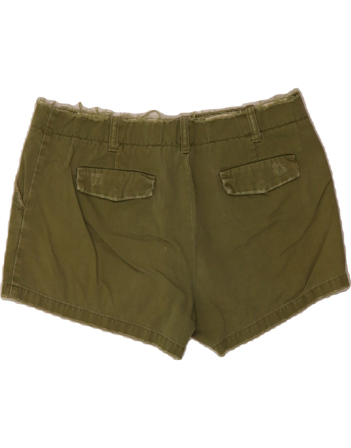 J. CREW Womens Low Fit Chino Shorts US 8 Medium W32  Khaki Cotton Vintage J. Crew and Second-Hand J. Crew from Messina Hembry 