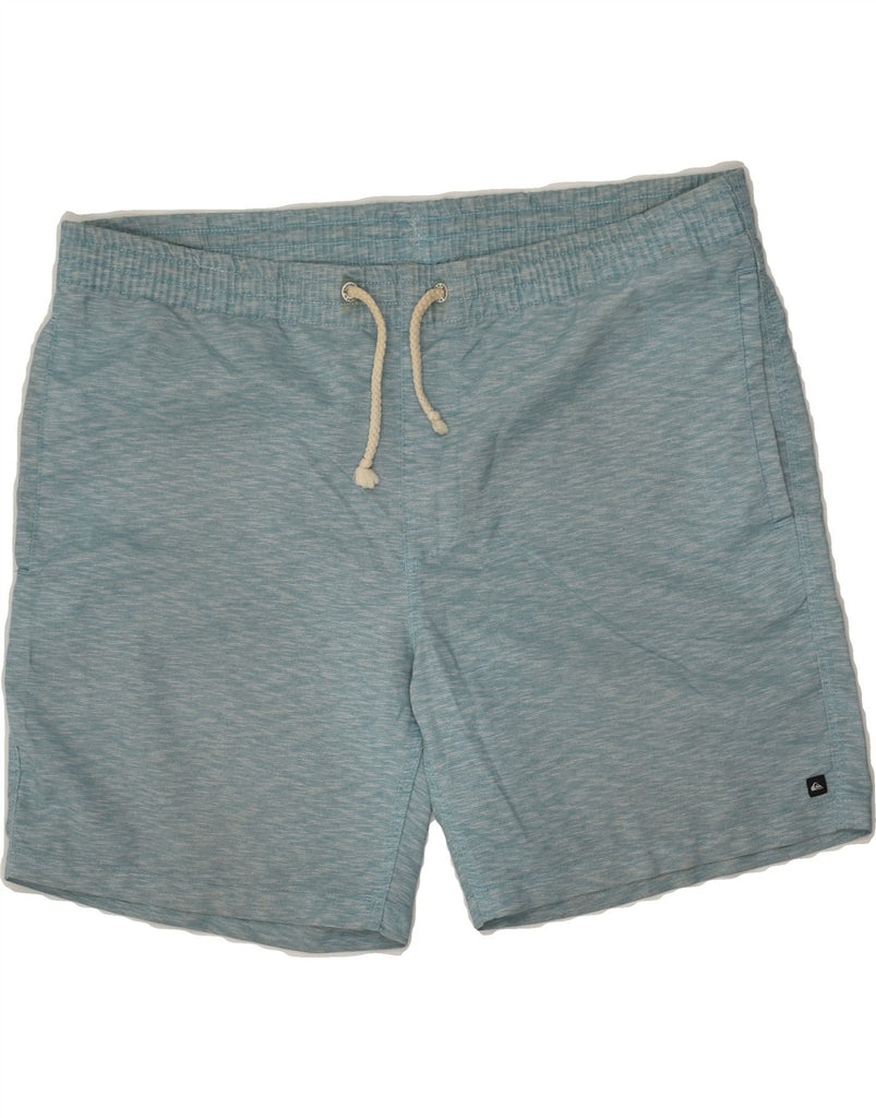 QUIKSILVER Mens Sport Shorts Large Blue | Vintage Quiksilver | Thrift | Second-Hand Quiksilver | Used Clothing | Messina Hembry 