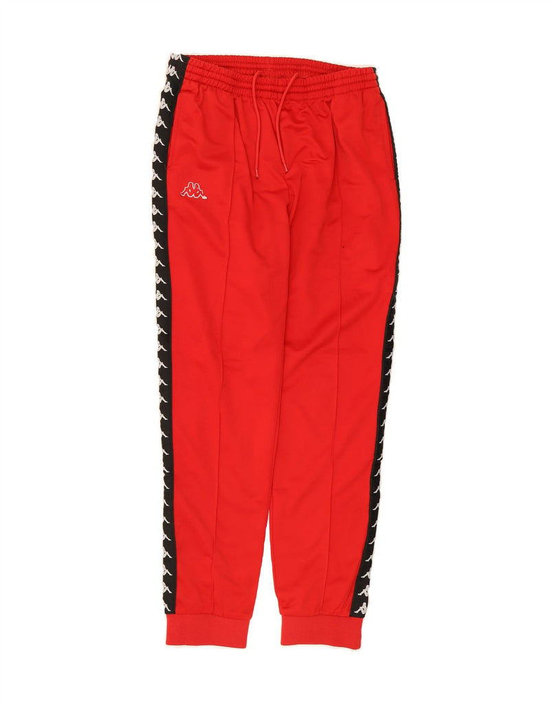 KAPPA Boys Tracksuit Trousers Joggers 15-16 Years XL Red Colourblock Vintage Kappa and Second-Hand Kappa from Messina Hembry 