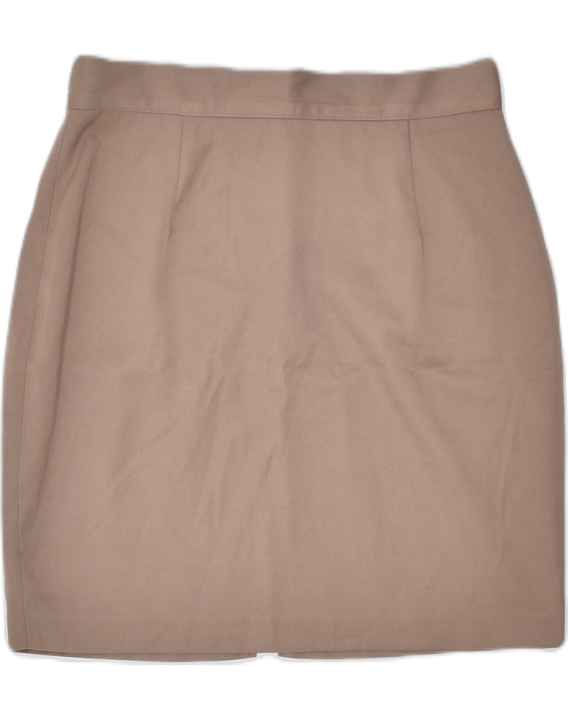 UNITED COLORS OF BENETTON Womens Pencil Skirt IT 44 Medium W28 Brown | Vintage | Thrift | Second-Hand | Used Clothing | Messina Hembry 